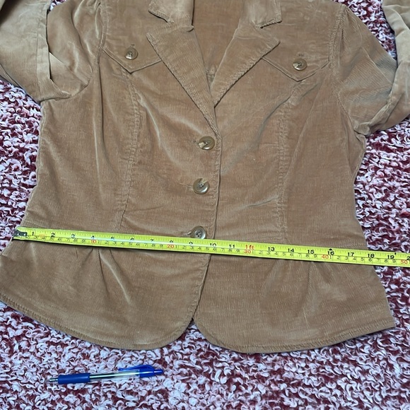 Vintage Y2K Women's Brown Corduroy Jacket - Picture 13 of 16